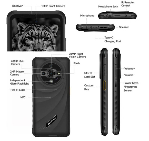 Смартфон Ulefone Armor X31 6/128Gb Black